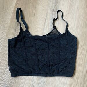 Colsie Black Lace Bralette Tank
